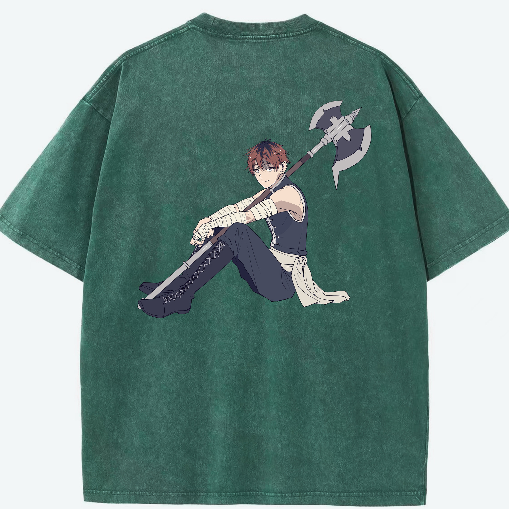 （画像用） 葬送のフリーレン Frieren 綿100% ヴィンテージ風 半袖Tシャツ（背面プリント）